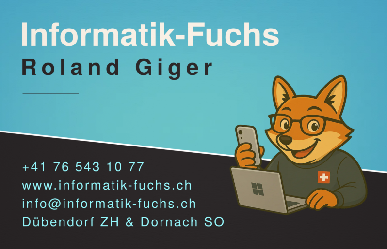 Informatik-Fuchs Roland Giger, D&uuml;bendorf